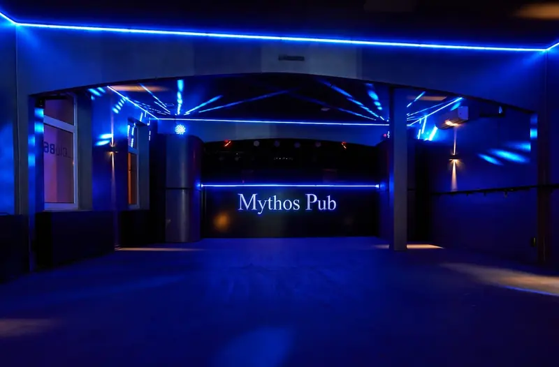 Tanzfläche mit LED-Licht im Mythos Wurzen